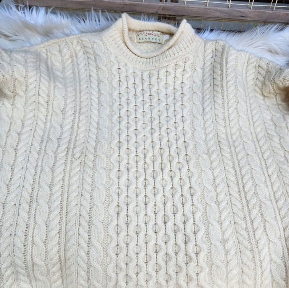 Blarney rolled neck cable‎ sweater L- XL - Picture 9 of 12